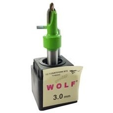 تصویر مته خزینه الماسه مدادی ولف سایز 3 میلیمتر wood counter sink drill bits