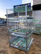 تصویر قفس جوجه ۳ طبقه ابعاد ۱ در ۱ 