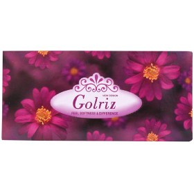 تصویر دستمال کاغذی طرح گل گلریز 100 برگ دو لا 