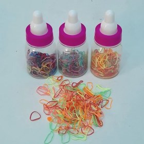 تصویر چهل گیس شیشه شیر رنگی 