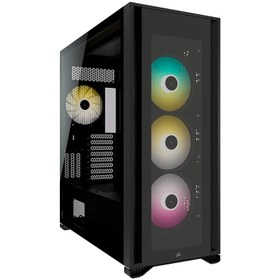 تصویر کیس کامپیوتر کورسیر iCUE 7000X RGB Full Tower مشکی Corsair iCUE 7000X RGB Full Tower Black Computer Case