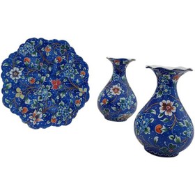 تصویر گلدان و بشقاب میناکاری کد GD876 