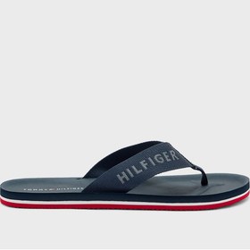 تصویر دمپایی ساحلی مونوگرام برند Tommy Hilfiger Monogram Beach Flip Flops