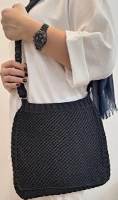 تصویر کیف دستباف مکرومه ساده 