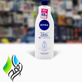 تصویر لوسیون بدن نیوآ مدل Express Hydration پمپی حجم ۴۰۰ میلی لیتر Niva body lotion, Express Hydration model, 400 ml pump volume