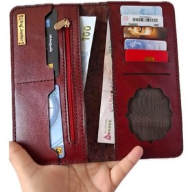 تصویر کیف پول زنانه چرم 