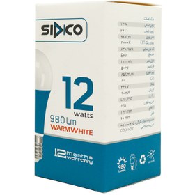 تصویر لامپ حبابی LED سیدکو Sidco E27 12W Sidco E27 12W LED Lamp