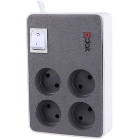 تصویر محافظ برق کامپیوتر 4 خانه آداک با کابل 3 متری Adak ADAK 3M POWER STRIP