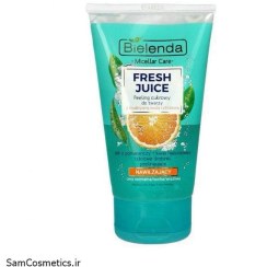 تصویر لایه بردار شکری حاوی عصاره پرتقال بی یلندا BIELENDA FRESH JUICE ORANGE MOISTURIZING SUGAR FACE SCRUB