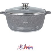 تصویر قابلمه گرانیتی لایف اسمایل مدل LIFEP7 36 LIFESMILE LIFEP7-36 Granite Coated Soup Pot