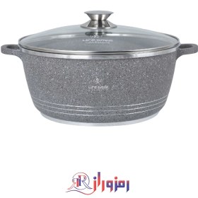 تصویر قابلمه گرانیتی لایف اسمایل مدل LIFEP7 36 ا LIFESMILE LIFEP7-36 Granite Coated Soup Pot