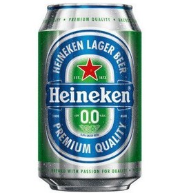 تصویر آبجو بدون الکل هینیکن (هنیکن-هنکن) هلندی قوطی فلزی Heineken Non Alcoholic 330ml 