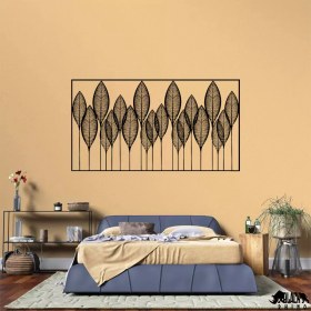 تصویر استیکر دیواری چوبی برگ 