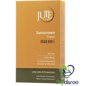 تصویر کرم ضدآفتاب ژوت SPF50 مناسب پوست چرب | بژ روشن Sunscreen cream SPF50 oil free