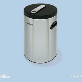 تصویر سطل برنج 16 کیلویی بدون پیمانه استیل یونیک کد 4470 Unique rice bin