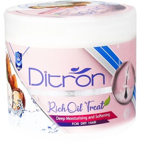 تصویر ماسک مو حاوی روغن نارگیل دیترون DITRON HAIR THERAPY WITH HERBAL OIL 