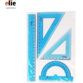 تصویر ست خط کش 4 تکه ژله‌ای 