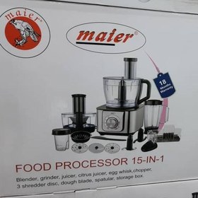 تصویر غذاساز 15 کاره مایر مدل MR 7766 ا Maier 15-function food processor model MR 7766 Maier 15-function food processor model MR 7766