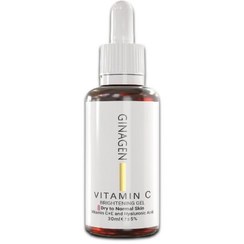 تصویر ژل روشن كننده ژیناژن ویتامین ث پوست خشك و نرمال 30 میل Ginagen Vitamin C Dry To Normal Skin Brightening Gel 30ml