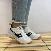 تصویر کفش والیبال اف پرو اسپیس سایز ۴۱ رنگ سفید و مشکی 