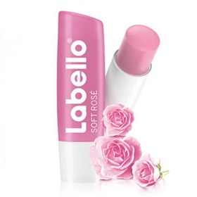 تصویر بالم لب 24ساعته گل رز LABELLO LABELLO 24-hour rose lip balm