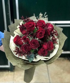 تصویر دسته گل گرد کد 542 