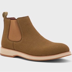 تصویر چکمه‌های چرم سوئدی چلسی برند robert wood Suede Chelsea Boots