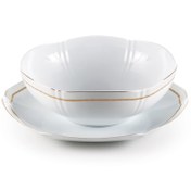 تصویر ست قاب و قدح چینی زرین ایران مدل هدیه طلایی درجه عالی 