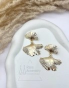 تصویر گوشواره آویز جینگو طلایی 