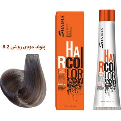 تصویر رنگ موی 100میل بلوند دودی روشن (8.2) SHAIMA 