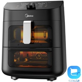 تصویر سرخ کن بدون روغن مدیا مدل MIDEA MF-CY110A Midea Vertical Dual Drawer Air Fryer MF-CY110A