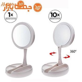 تصویر آینه آرایشی Foldaway مدل چراغ دار ا آینه آرایش آینه آرایش