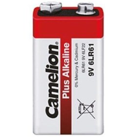 تصویر باتری 9 ولت کتابی کملیون مدل Plus Alkaline بسته 1 عددی ا Camelion Plus Alkaline 9V - 6LR61 Camelion Plus Alkaline 9V - 6LR61