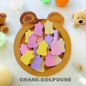 تصویر قند پاستیلی رنگی 