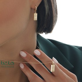 تصویر آویز نیمست شمش طلا 