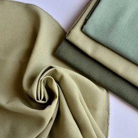 تصویر پارچه لینن نخ (طیف سبز) 