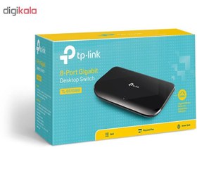 تصویر سوییچ تی پی لینک مدل ۸ پورت TL-SG1008D Switch TP-LINK TL-SG1008D 8port