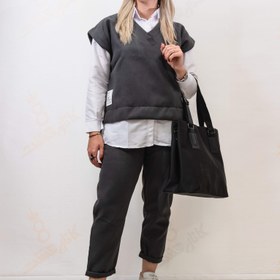 تصویر جلیقه شلوار - مشکی 