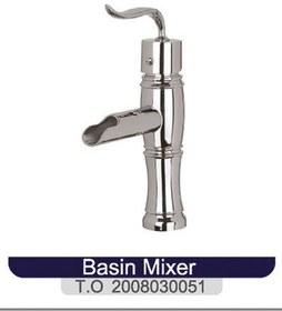 تصویر شیر روشویی لاکا کروم مدل برند دوان T.O 2008030051 