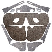 تصویر عایق صداگیری درب خودرو مدل نمد فشرده صنعتی مناسب پژو 206 مجموعه 13 عددی 