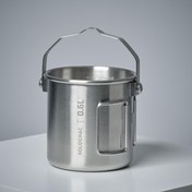 تصویر ماگ استیل سولوگناک ظرفیت ۰.۶ لیتر مناسب شکار و طبیعتگردی 