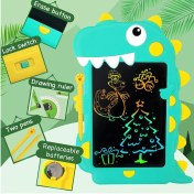 تصویر تبلت جادویی رنگی طرح دایناسور Cyan Dinosaur Magic Painting & Writing Tablet