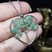 تصویر آویز گردنبند سنگ آونتورین معدنی کد Z7132 