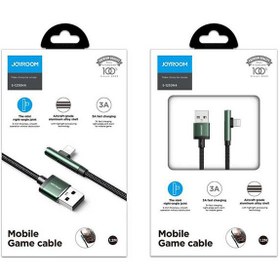 تصویر کابل تبدیل USB به لایتنینگ جوی روم مدل S-1230N4 طول 1.2 متر طوسی تیره کابل تبدیل