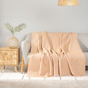 تصویر پتو رو مبلی کاراجاهوم Bety خردلی 210×170 سانتی 