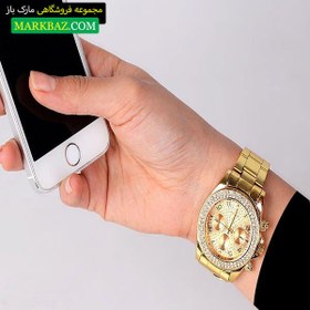 تصویر ساعت مچی مردانه یا زنانه رولکس Rolex نگین دار کد 963 