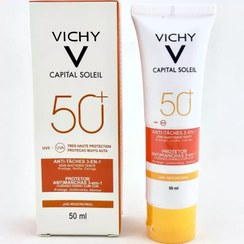 تصویر کرم ضد آفتاب رنگی جوانساز و ضد لک ویشی کاپیتال سولیل ویشی VICHY SPF50 های کپی