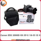 تصویر دوربین کارکرده CANON 2000D با لنز kit 18-55 (کارکرده) 