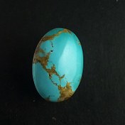 تصویر سنگ فیروزه دالمه رگه طلا (کد 6392) 