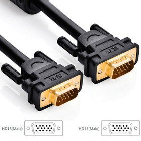 تصویر کابل VGA یوگرین VG101 مدل 11630 طول 1.5 متر UGREEN VG101-11630 VGA Male to Male Cable